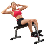 Powerline Ab Board (PAB139X), 6-Pack Abs Machine Exercise Equipments for Strength Training Home Gym Workouts Bench